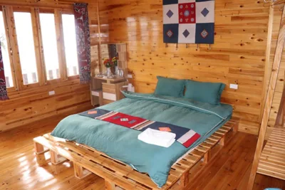 Double Room with Balcony — Hmong Wooden Home